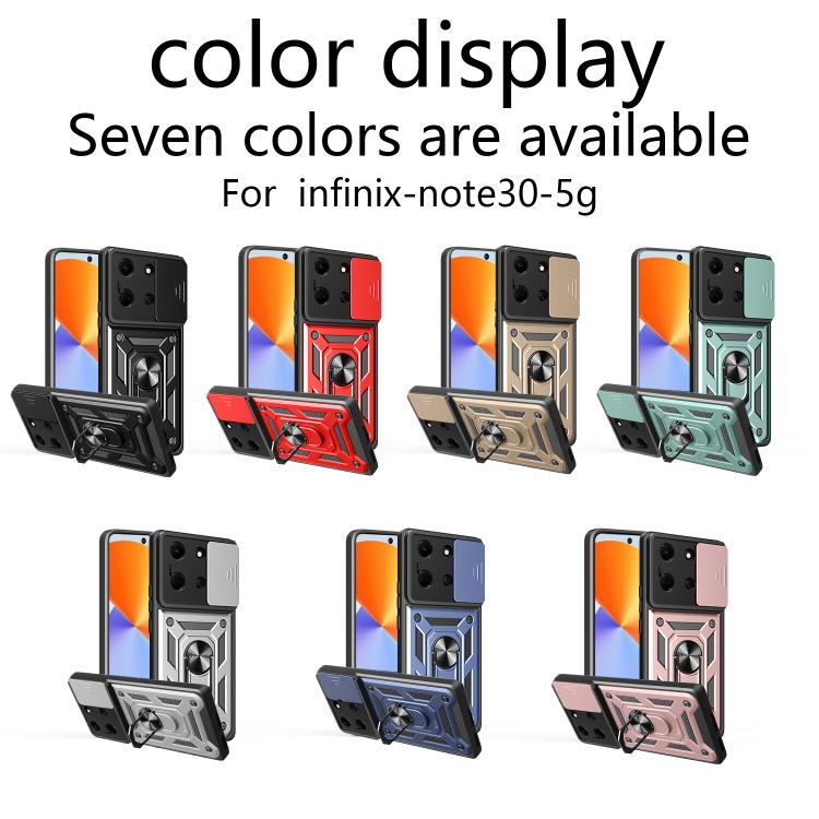 For Infinix Note 30 5G Sliding Camera Cover Design TPU+PC Phone Case(Silver) - free shipping - PMC TechLife - Order now!
