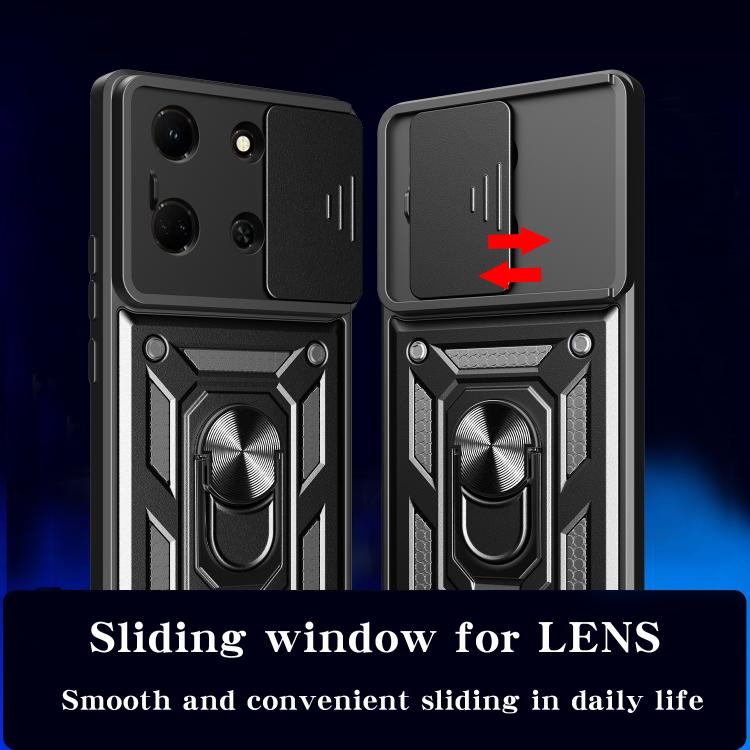 For Infinix Note 30 5G Sliding Camera Cover Design TPU+PC Phone Case(Silver) - free shipping - PMC TechLife - Order now!