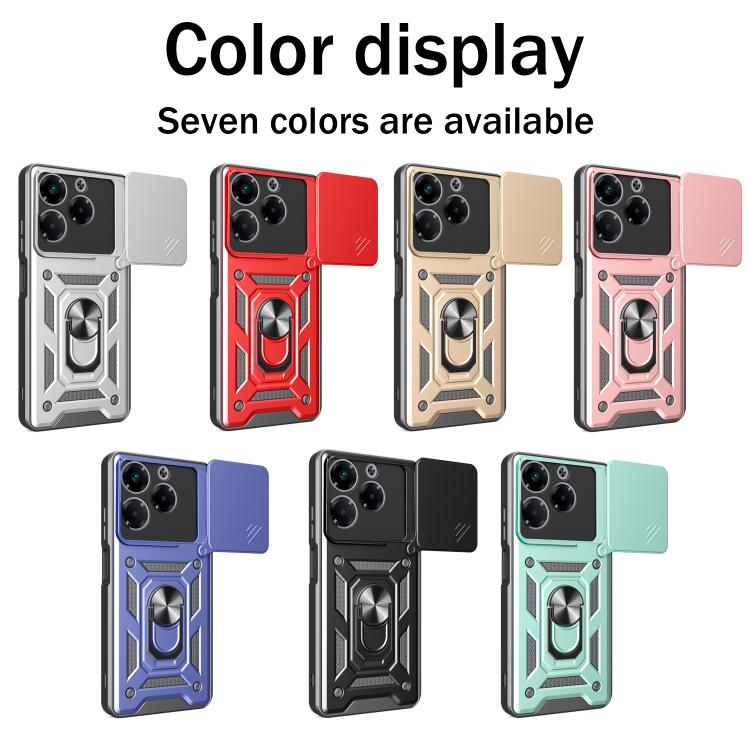 For Infinix Note 40X 5G Sliding Camera Cover Design TPU+PC Phone Case(Rose Gold) - free shipping - PMC TechLife - Order now!