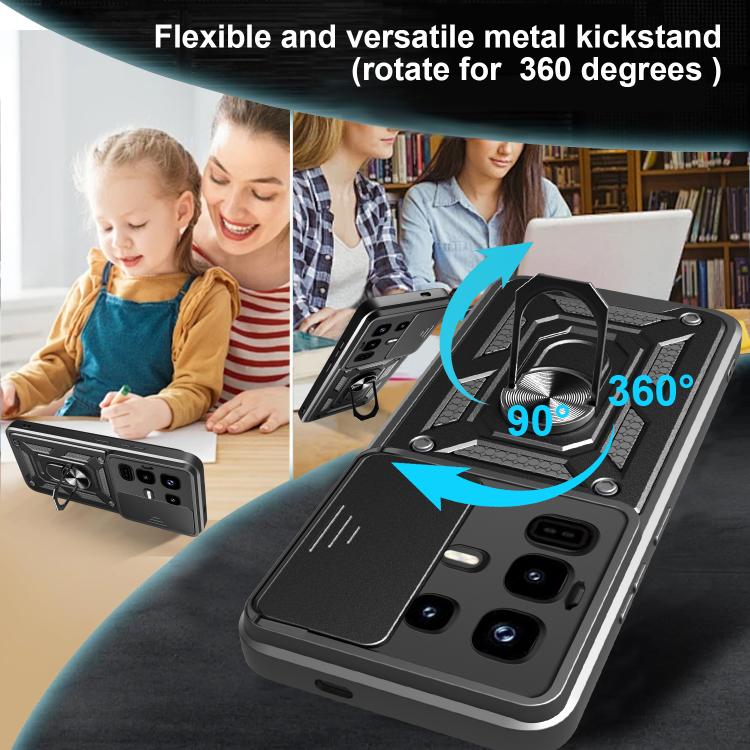 For Infinix Note 50 Pro 4G Sliding Camera Cover Design TPU+PC Phone Case(Rose Gold) - free shipping - PMC TechLife - Order now!