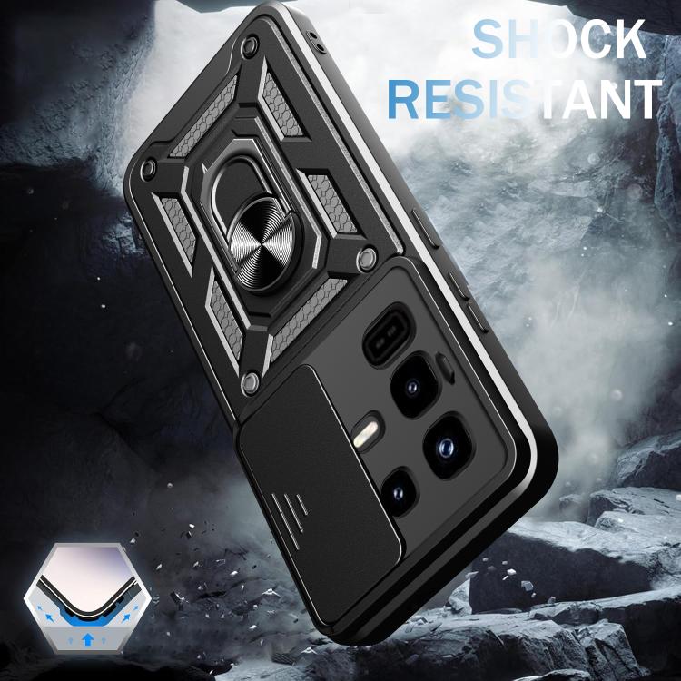 For Infinix Note 50 Pro 4G Sliding Camera Cover Design TPU+PC Phone Case(Rose Gold) - free shipping - PMC TechLife - Order now!