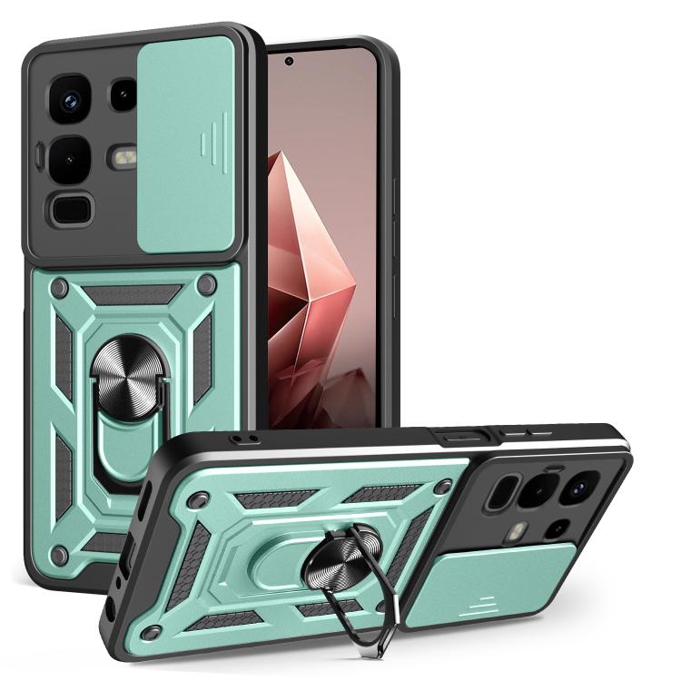 For Infinix Note 50x Sliding Camera Cover Design TPU+PC Phone Case(Green) - free shipping - PMC TechLife - Order now!