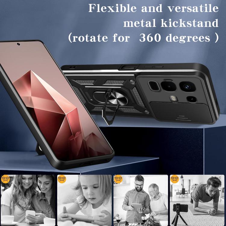 For Infinix Note 50x Sliding Camera Cover Design TPU+PC Phone Case(Green) - free shipping - PMC TechLife - Order now!