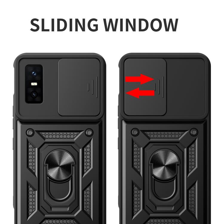 For Infinix GT 30 Pro Sliding Camera Cover Design TPU+PC Phone Case(Red) - free shipping - PMC TechLife - Order now!