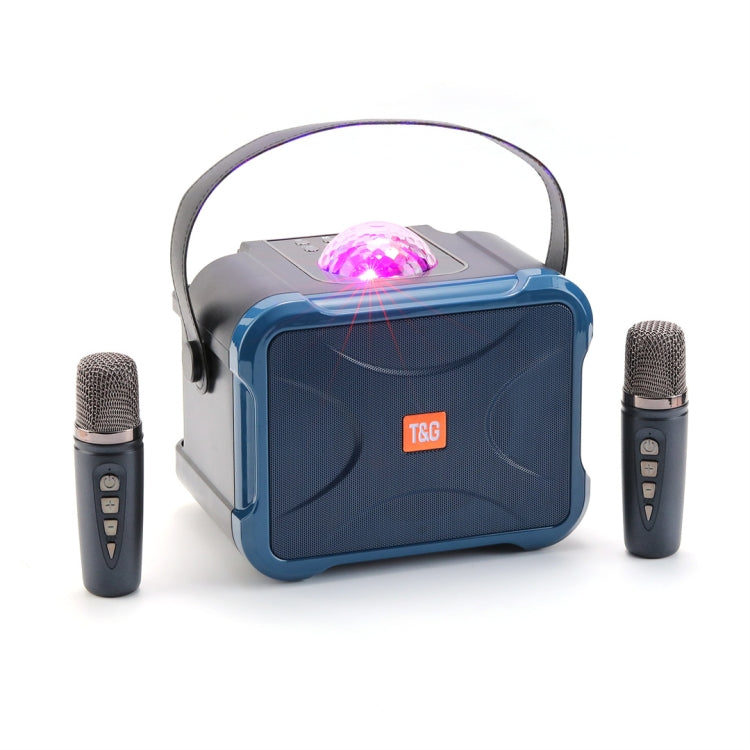 T&G TG543 Colorful Integrated Handheld Karaoke Wireless Bluetooth Speaker(Blue) - free shipping - PMC Jewellery - Order now!