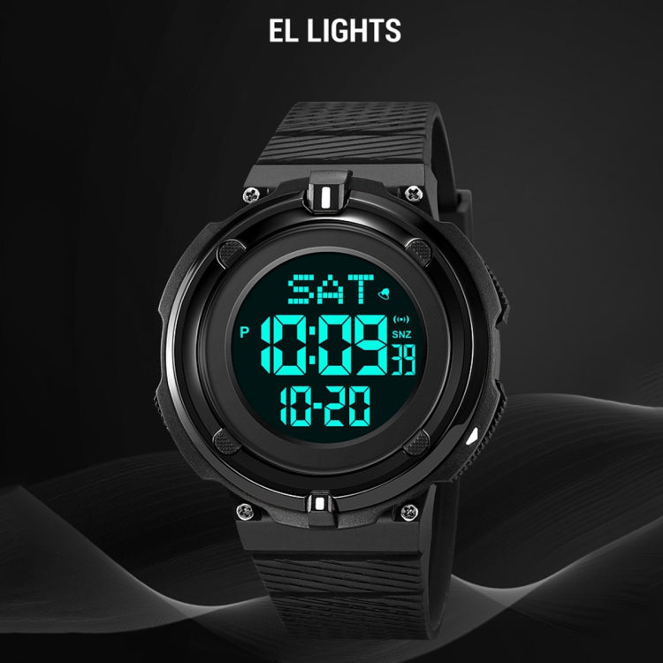 SKMEI 2010 Multifunctional Men 50M Waterproof Luminous Digital Wrist Watch(Black) - free shipping - PMC TechLife - Order now!