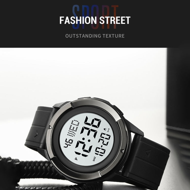 SKMEI 2047 Multifunctional Men 50M Waterproof Sports Digital Wrist Watch(Gold+White) - free shipping - PMC TechLife - Order now!