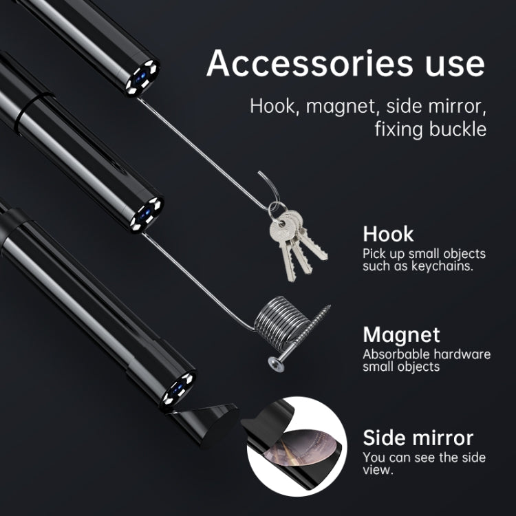 128AV 8mm Lenses Industrial Pipeline Endoscope with 2.4 inch Screen, Spec:1m Tube -  by PMC TechLife | Online Shopping South Africa | PMC TechLife | Buy Now Pay Later Mobicred