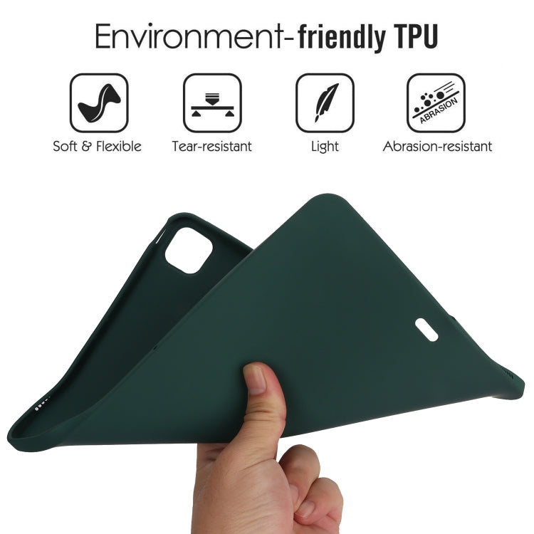 For iPad Air 11 2024 Oil Spray Skin-friendly TPU Tablet Case(Deep Green) - iPad Air 11 2024 Cases by PMC TechLife | Online Shopping South Africa | PMC TechLife | Buy Now Pay Later Mobicred