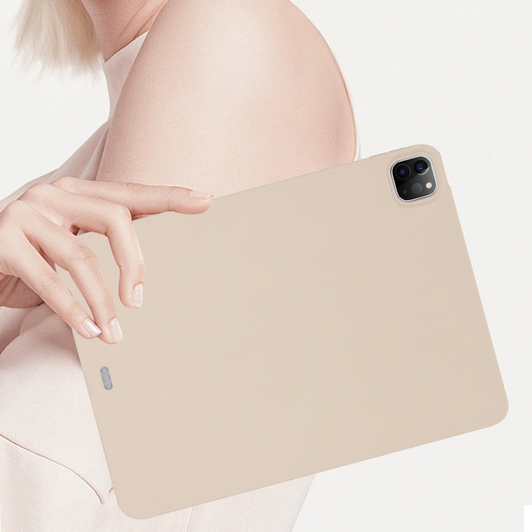 For iPad Air 11 2024 / 2025 Oil Spray Skin-friendly TPU Tablet Case(Milk White) - iPad Air 11 2025 / 2024 Cases by PMC TechLife | Online Shopping South Africa | PMC TechLife | Buy Now Pay Later Mobicred