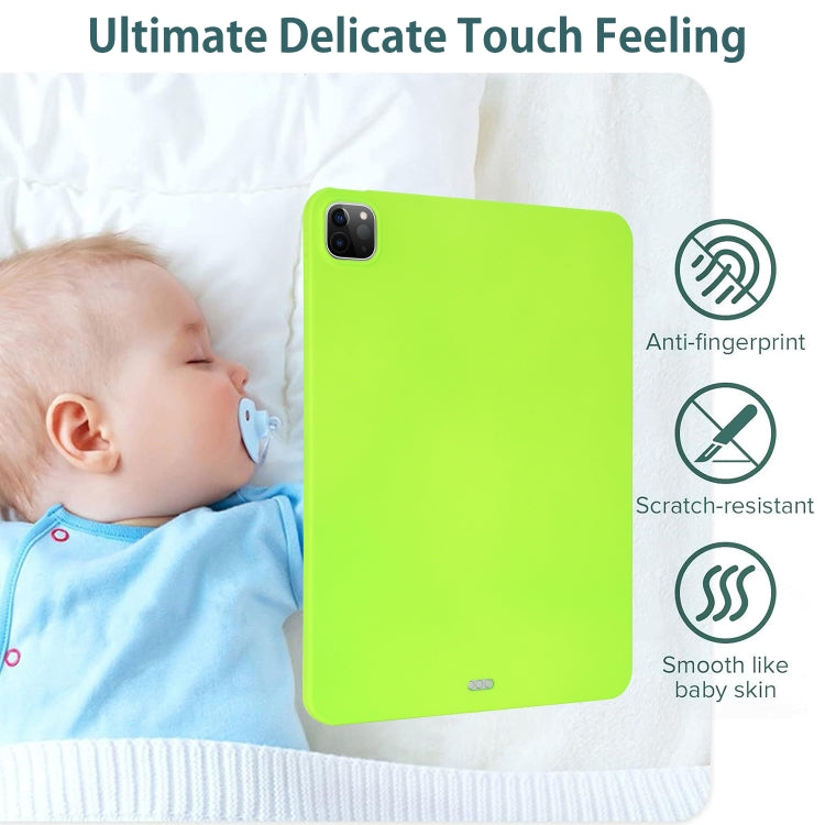For iPad Air 11 2024 / 2025 Oil Spray Skin-friendly TPU Tablet Case(Fluorescent Green) - iPad Air 11 2025 / 2024 Cases by PMC TechLife | Online Shopping South Africa | PMC TechLife | Buy Now Pay Later Mobicred