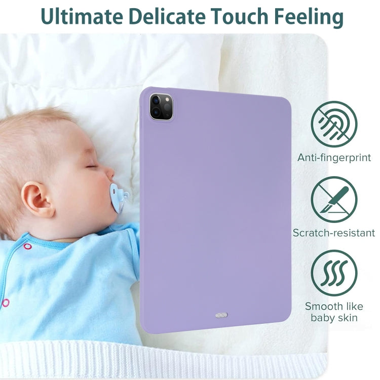 For iPad Air 11 2024 / 2025 Oil Spray Skin-friendly TPU Tablet Case(Purple) - iPad Air 11 2025 / 2024 Cases by PMC TechLife | Online Shopping South Africa | PMC TechLife | Buy Now Pay Later Mobicred