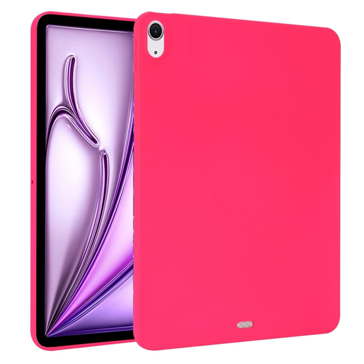 For iPad Air 13 2024 Oil Spray Skin-friendly TPU Tablet Case(Rose Red) - iPad Air 13 2024 Cases by PMC TechLife | Online Shopping South Africa | PMC TechLife | Buy Now Pay Later Mobicred