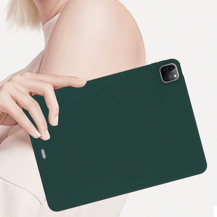 For iPad Air 13 2024 Oil Spray Skin-friendly TPU Tablet Case(Deep Green) - iPad Air 13 2024 Cases by PMC TechLife | Online Shopping South Africa | PMC TechLife | Buy Now Pay Later Mobicred