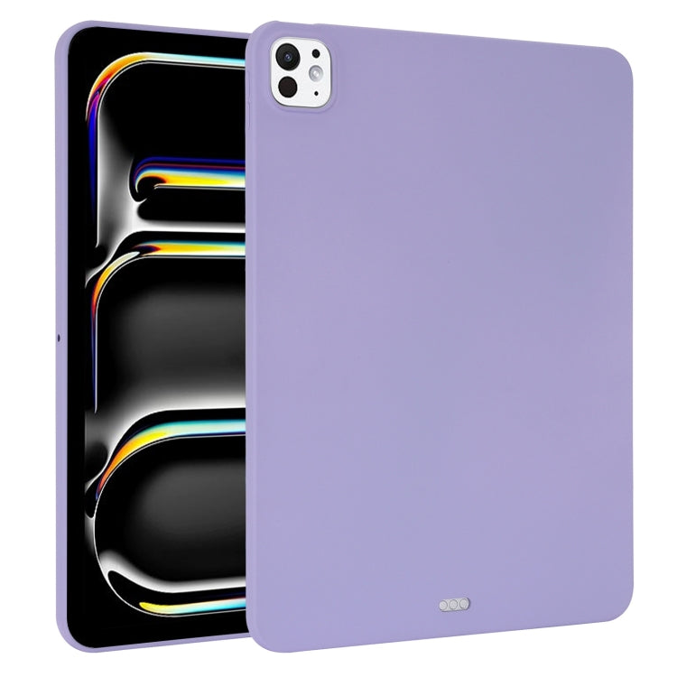 For iPad Pro 11 2024 Oil Spray Skin-friendly TPU Tablet Case(Purple) - iPad Pro 11 2024 Cases by PMC TechLife | Online Shopping South Africa | PMC TechLife | Buy Now Pay Later Mobicred