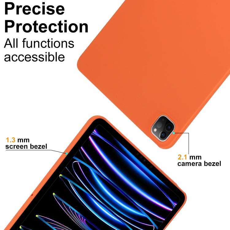 For iPad Pro 13 2024 Oil Spray Skin-friendly TPU Tablet Case(Orange) - iPad Pro 13 2024 Cases by PMC TechLife | Online Shopping South Africa | PMC TechLife | Buy Now Pay Later Mobicred