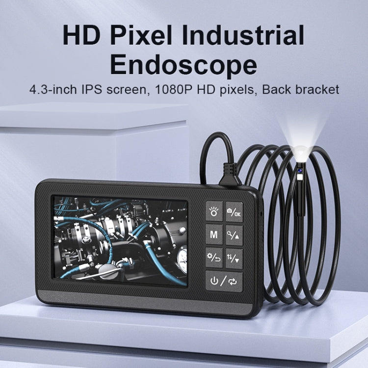 P005 8mm Dual Lenses Industrial Pipeline Endoscope with 4.3 inch HD Screen, Spec:1m Tube - free shipping - PMC TechLife - Order now!