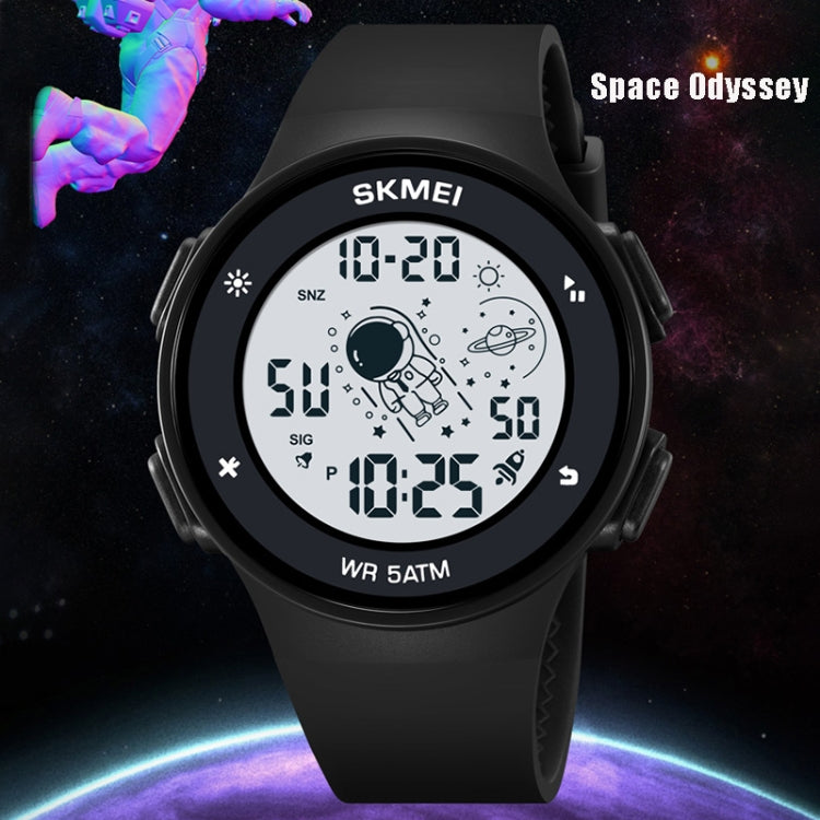 SKMEI 2068 Multifunctional Men 50M Waterproof Noctilucent Sports Digital Wrist Watch(Black White) - free shipping - PMC TechLife - Order now!