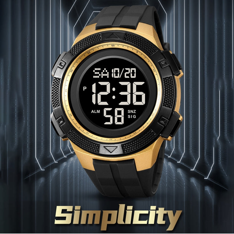SKMEI 2078 Multifunctional Men 50M Waterproof Sports Fashion Digital Wrist Watch(Black) - free shipping - PMC TechLife - Order now!