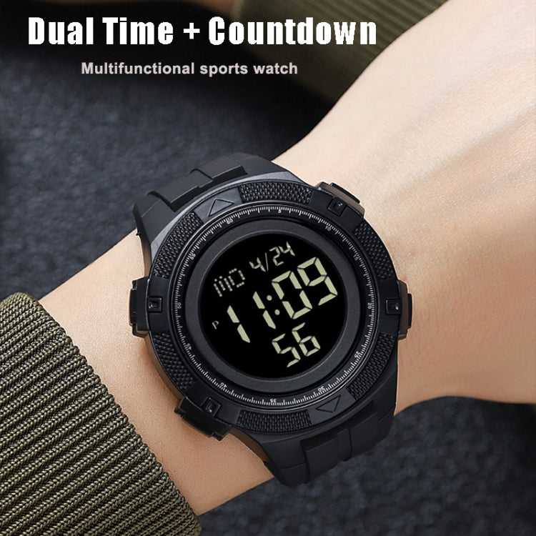 SKMEI 2078 Multifunctional Men 50M Waterproof Sports Fashion Digital Wrist Watch(Black) - free shipping - PMC TechLife - Order now!