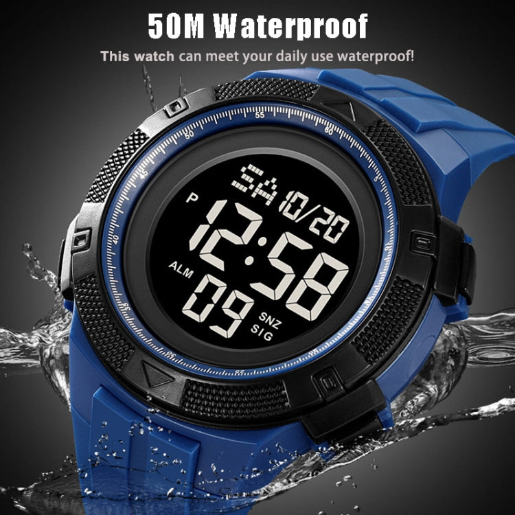 SKMEI 2078 Multifunctional Men 50M Waterproof Sports Fashion Digital Wrist Watch(Black Gold) - free shipping - PMC TechLife - Order now!