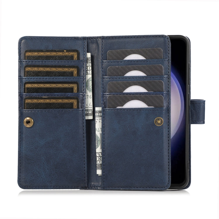 For Samsung Galaxy S24 5G Wristband Card Slot Leather Phone Case(Blue) - free shipping - PMC Jewellery - Order now!