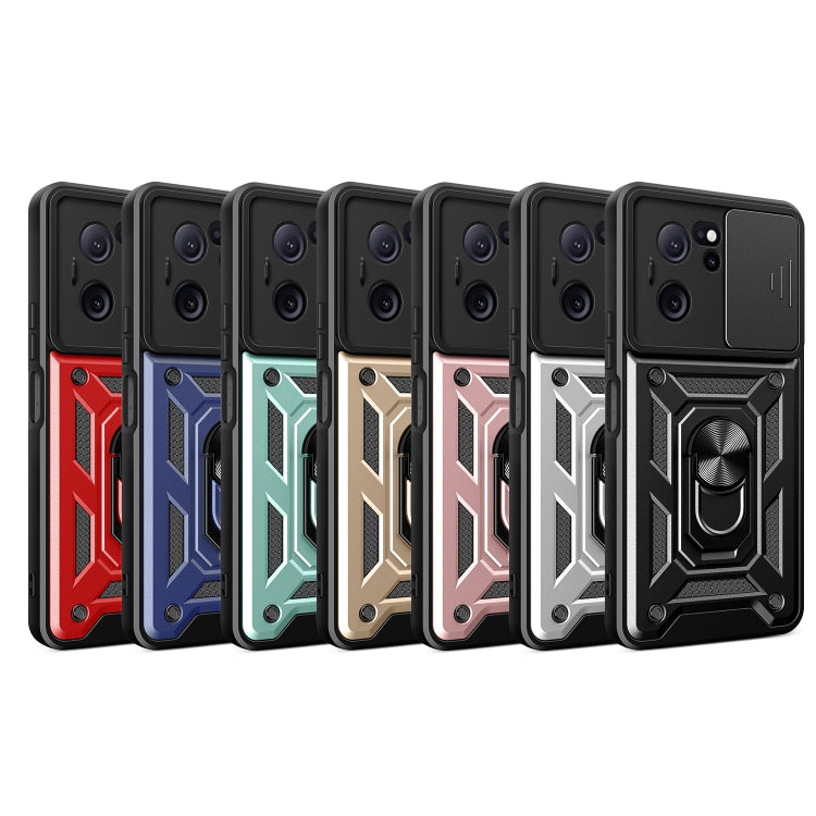 For Xiaomi Redmi K60 Ultra 5G Sliding Camera Cover Design TPU Hybrid PC Phone Case(Black) - Redmi K60 Ultra Cases by PMC TechLife | Online Shopping South Africa | PMC TechLife | Buy Now Pay Later Mobicred