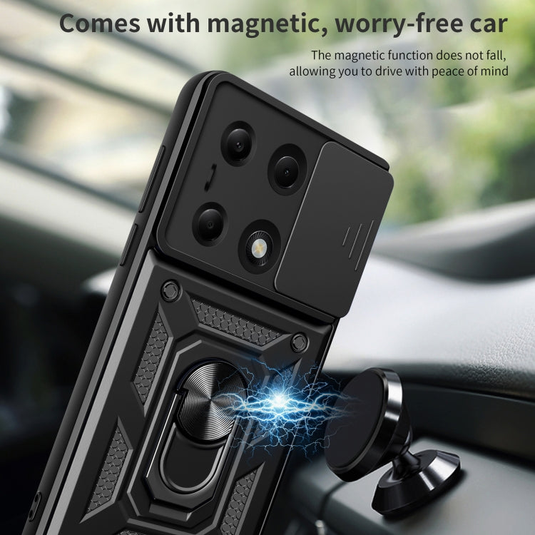For Xiaomi Redmi Note 13 Pro 4G Global Sliding Camera Cover Design TPU Hybrid PC Phone Case(Rose Gold) - Note 13 Pro Cases by PMC TechLife | Online Shopping South Africa | PMC TechLife | Buy Now Pay Later Mobicred