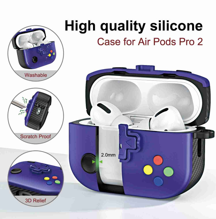 For AirPods 3 Game Console Shape Wireless Earphones Protective Case(Purple) - For AirPods 3 by PMC Jewellery | Online Shopping South Africa | PMC Jewellery | Buy Now Pay Later Mobicred