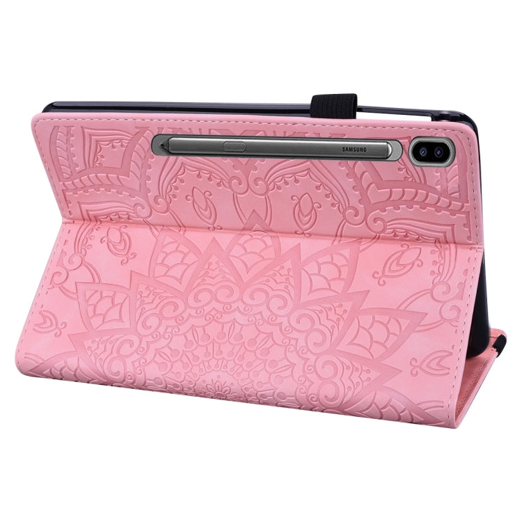 For Samsung Galaxy Tab S9 FE+ Calf Texture Embossed Leather Tablet Case(Pink) - free shipping - PMC Jewellery - Order now!