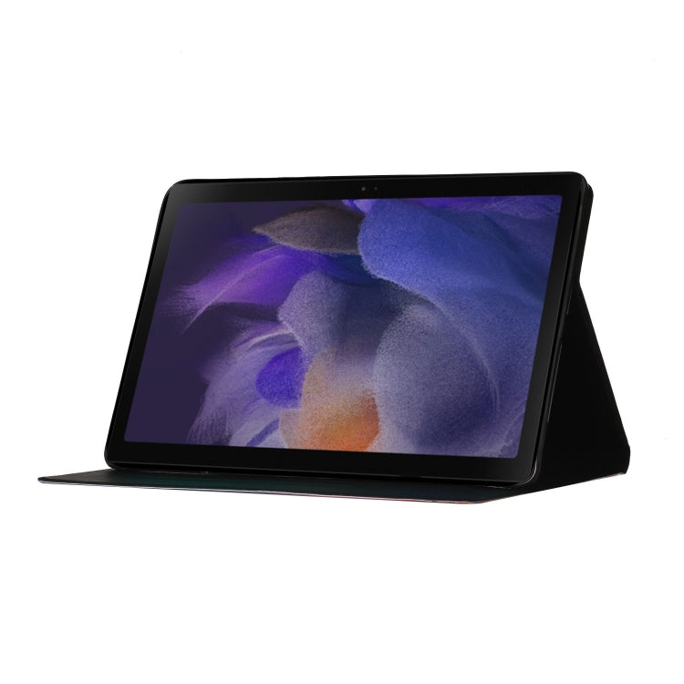 For Samsung Galaxy Tab A9 Flower Pattern Horizontal Flip PU Tablet Case with Sleep / Wake-up Function(Small Floral) - Galaxy Tab A9 by PMC TechLife | Online Shopping South Africa | PMC TechLife