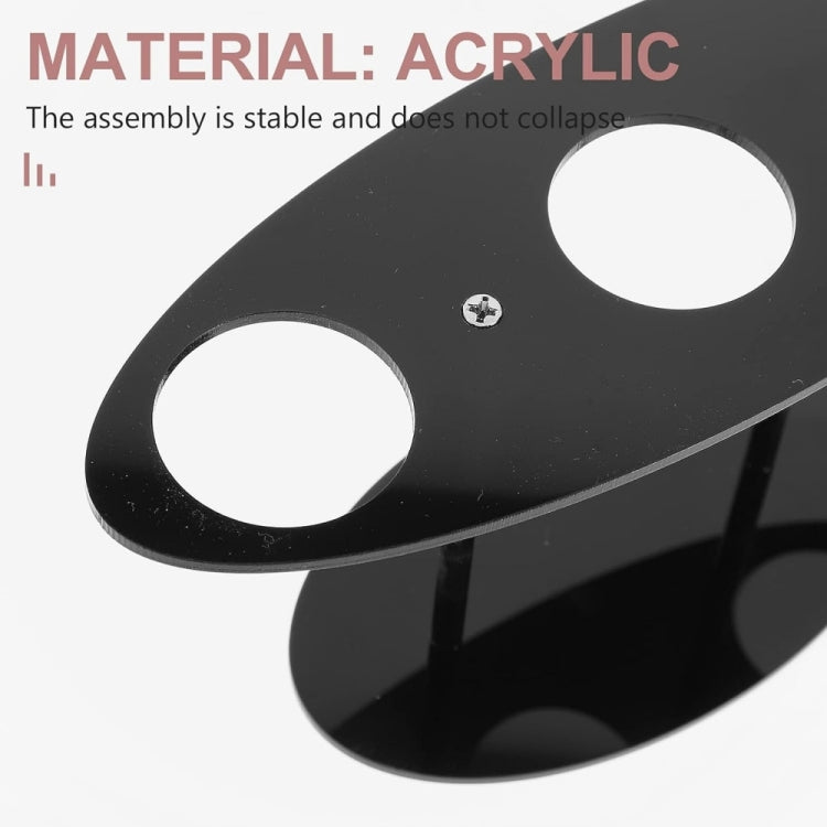 YX035 Acrylic Ice Cream Cone Rack Ice Cream Display Stand(Black) - free shipping - PMc TechLife - Order now!