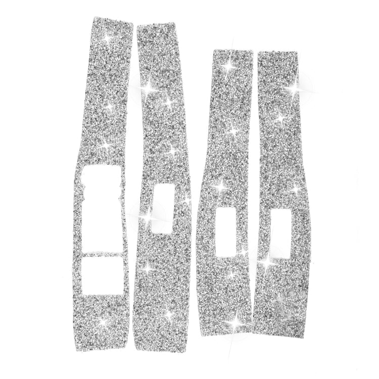 For Ford Mustang Mach E 2021 4 in 1 Car Window Lift Panel Diamond Decorative Sticker, Left Drive - Car Interior Mouldings by PMC TechLife | Online Shopping South Africa | PMC TechLife | Buy Now Pay Later Mobicred