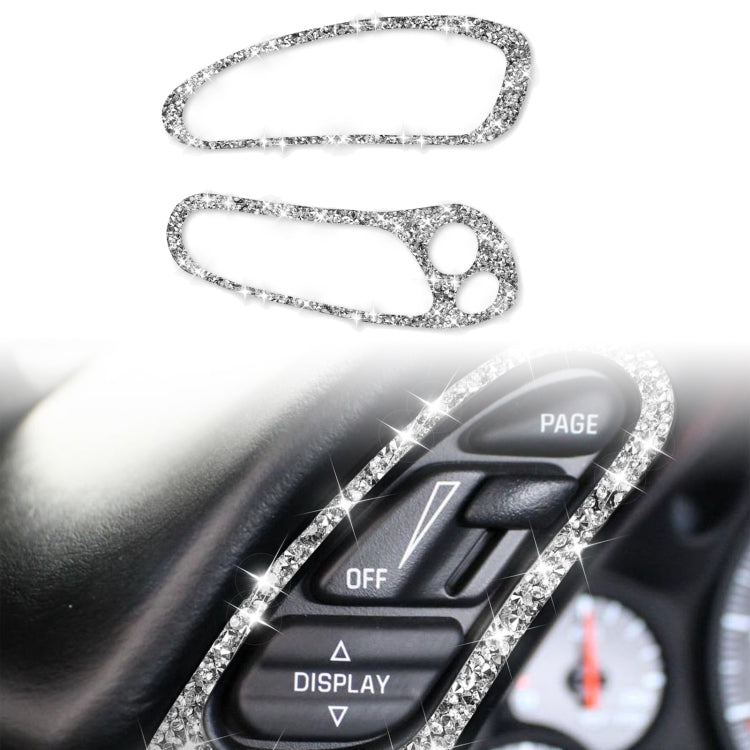 For Chevrolet Corvette C5 1998-2004 2 in 1 Both Sides of Car Speedometer Diamond Decorative Sticker, Left Drive - Car Interior Mouldings by PMC TechLife | Online Shopping South Africa | PMC TechLife | Buy Now Pay Later Mobicred