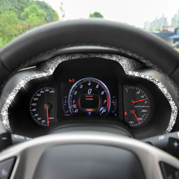 For Chevrolet Corvette C7 2014-2019 4 in 1 Car Dashboard Frame Diamond Decorative Sticker, Left Drive - Car Interior Mouldings by PMC TechLife | Online Shopping South Africa | PMC TechLife | Buy Now Pay Later Mobicred