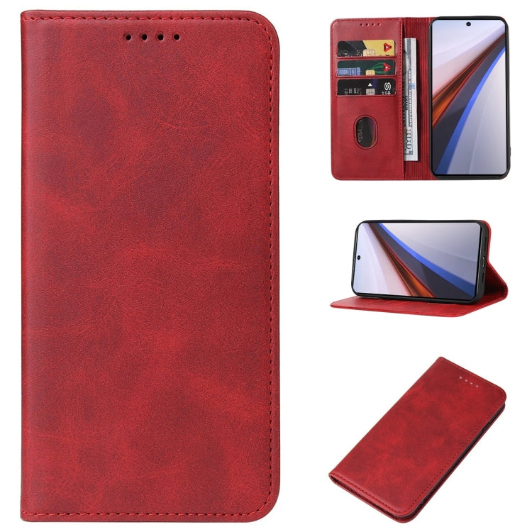 For vivo iQOO 12 Magnetic Closure Leather Phone Case(Red) - vivo Cases by PMC TechLife | Online Shopping South Africa | PMC TechLife | Buy Now Pay Later Mobicred