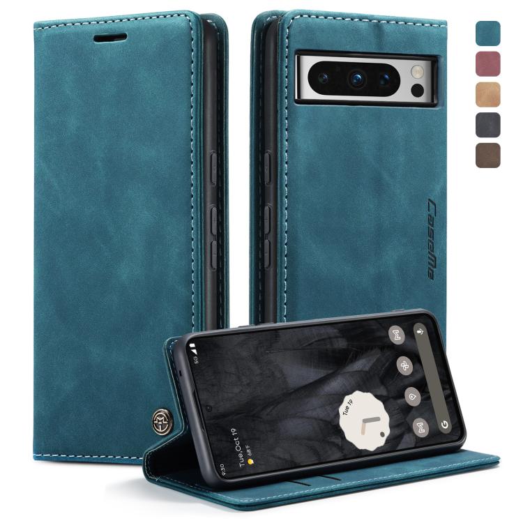 For Google Pixel 8 Pro CaseMe 013 Multifunctional Horizontal Flip Leather Phone Case(Blue) - free shipping - PMC TechLife - Order now!