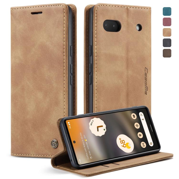 For Google Pixel 6A CaseMe 013 Multifunctional Horizontal Flip Leather Phone Case(Brown) - free shipping - PMC Jewellery - Order now!