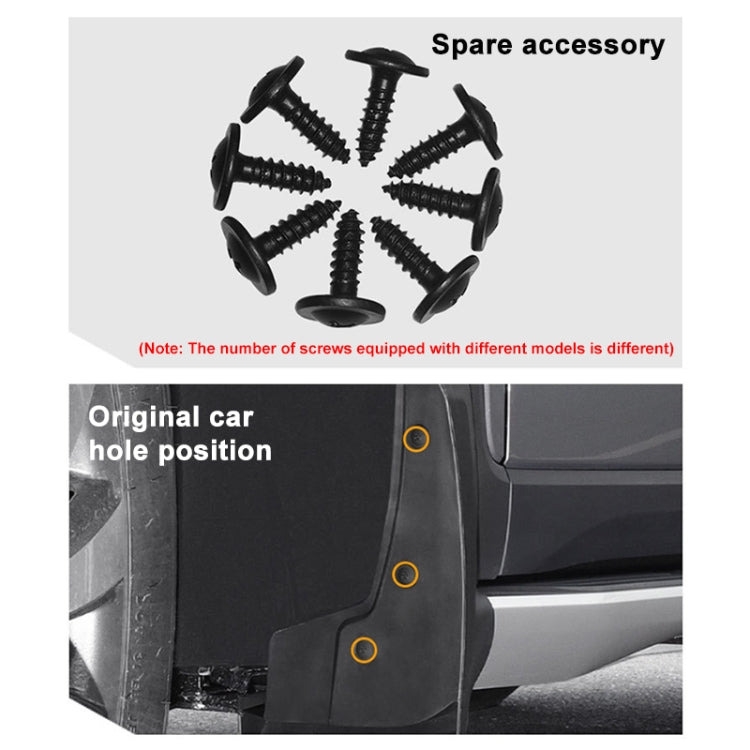 For Mercedes-Benz C-Class W205 Sport 2015-20 4pcs/Set Car Auto Soft Plastic Splash Flaps Fender Guard - Mudguards by PMC TechLife | Online Shopping South Africa | PMC TechLife | Buy Now Pay Later Mobicred