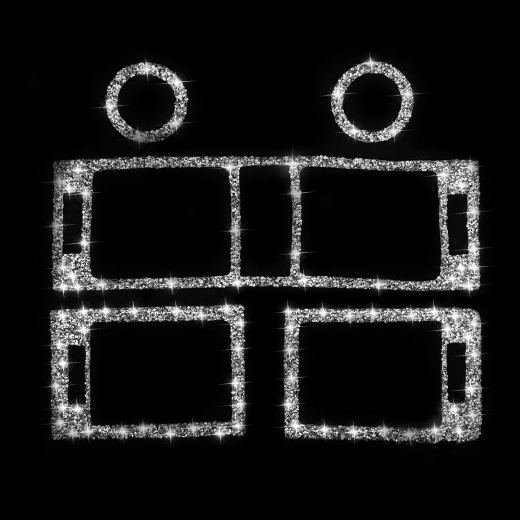 For Mercedes-Benz C-class W204 2007-2010 Car Instrument + Middle + Side Air Outlet Diamond Decorative Sticker, Left and Right Drive - Car Interior Mouldings by PMC TechLife | Online Shopping South Africa | PMC TechLife | Buy Now Pay Later Mobicred