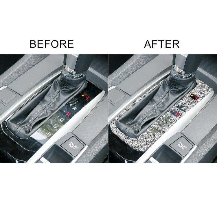 For Honda Civic 2016-2019 Car Gear Button Frame Diamond Decorative Sticker, Right-hand Drive - Car Interior Mouldings by PMC TechLife | Online Shopping South Africa | PMC TechLife | Buy Now Pay Later Mobicred
