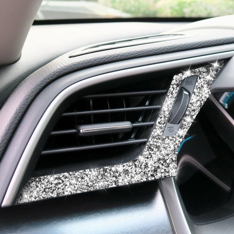 For Honda Civic 2016-2019 Car Left and Right Air Outlets Diamond Decorative Sticker, Left-hand Drive - Car Interior Mouldings by PMC TechLife | Online Shopping South Africa | PMC TechLife | Buy Now Pay Later Mobicred