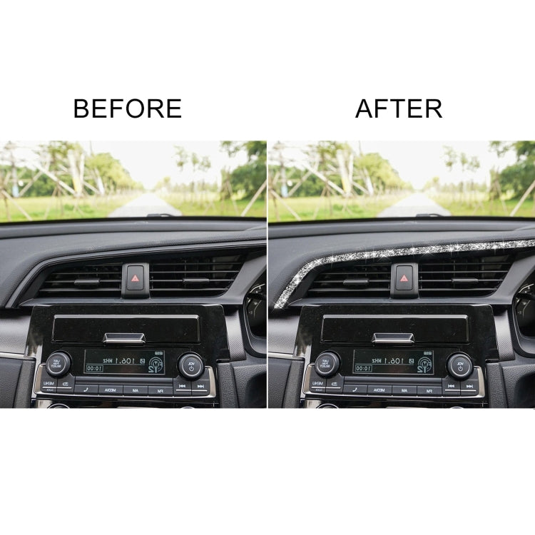 For Honda Civic 2016-2019 Car Central Control Air Outlets Upper Diamond Decorative Sticker, Right-hand Drive - Car Interior Mouldings by PMC TechLife | Online Shopping South Africa | PMC TechLife | Buy Now Pay Later Mobicred