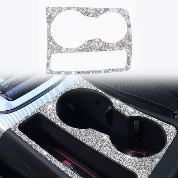 For Audi A5 / A4 / B8 / Q5 Car Water Cup Holder Diamond Decoration Sticker, Left and Right Drive - Car Interior Mouldings by PMC TechLife | Online Shopping South Africa | PMC TechLife | Buy Now Pay Later Mobicred