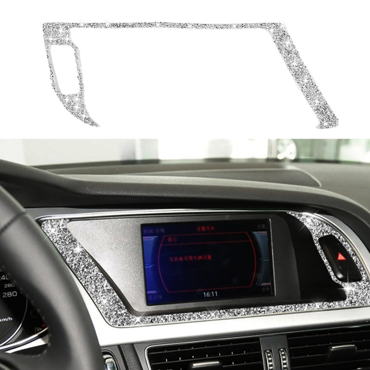 For Audi A4 / A5 / Q5 Car Navigation Outer Frame Diamond Decoration Sticker, Left Drive - Car Interior Mouldings by PMC TechLife | Online Shopping South Africa | PMC TechLife | Buy Now Pay Later Mobicred