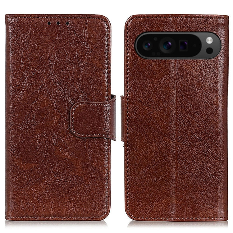 For Google Pixel 9 Pro Nappa Texture Horizontal Flip Leather Phone Case(Brown) - Google Cases by PMC TechLife | Online Shopping South Africa | PMC TechLife | Buy Now Pay Later Mobicred