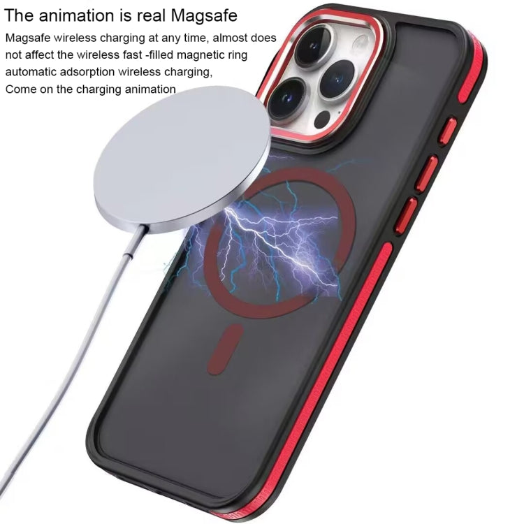 For iPhone 15 Pro Max Two-color Frosted MagSafe Magnetic Phone Case(Blue) - free shipping - PMC TechLife - Order now!