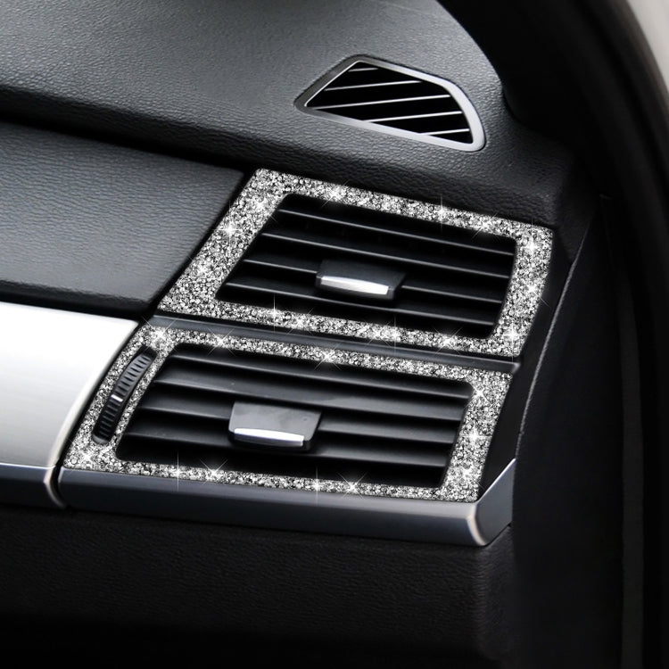 For BMW X5 E70 / X6 E71 2008-2013 Car Side Air Outlet Diamond Decoration Sticker, Left and Right Drive - Car Interior Mouldings by PMC TechLife | Online Shopping South Africa | PMC TechLife | Buy Now Pay Later Mobicred