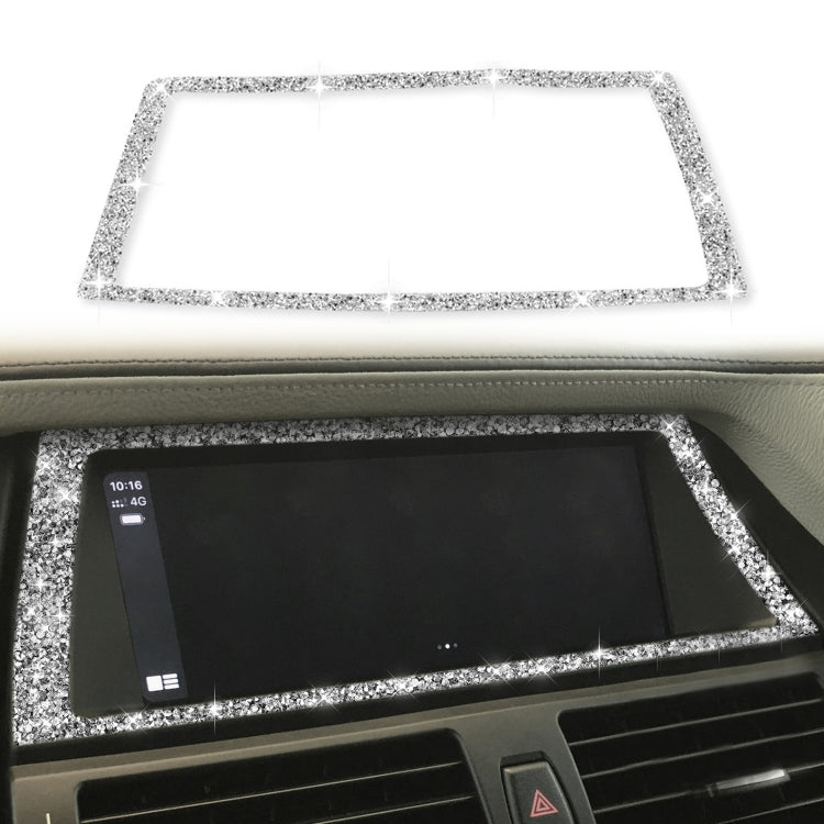 For BMW X5 E70 / X6 E71 2008-2013 Car Navigation Frame Diamond Decoration Sticker, Left and Right Drive - Car Interior Mouldings by PMC TechLife | Online Shopping South Africa | PMC TechLife | Buy Now Pay Later Mobicred