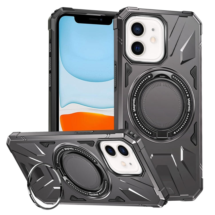 For iPhone 11 MagSafe Magnetic Shockproof Phone Case with Ring Holder(Dark Grey) - free shipping - PMC TechLife - Order now!